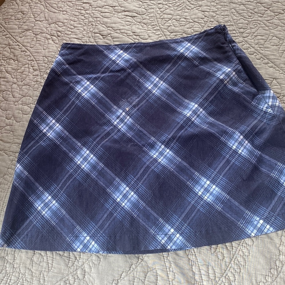 Blue mini skirt